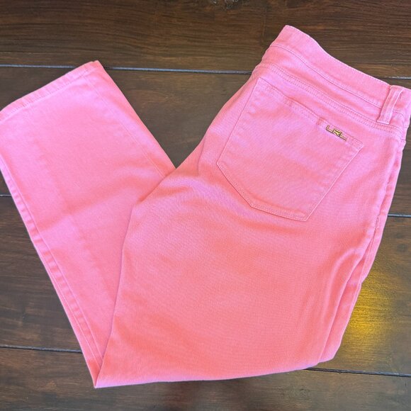 Lauren Ralph Lauren Pink‎ Modern Straight Jeans Size 10 LRL - Picture 1 of 7